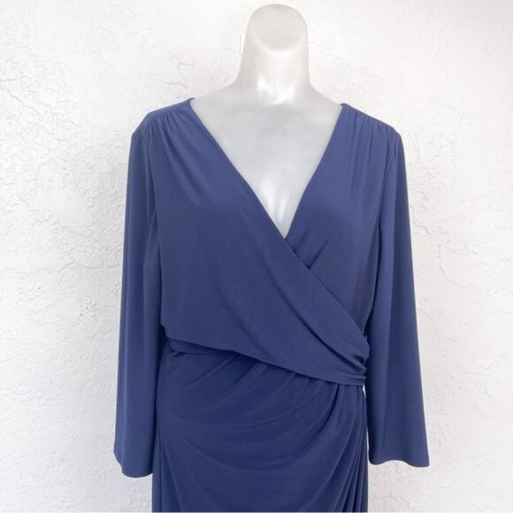 Lauren Ralph Faux Wrap Dress - Picture 4 of 7